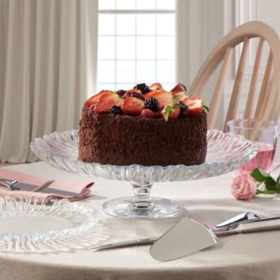 Pasabahce "Aurora" Kuchenplatte mit Fuß