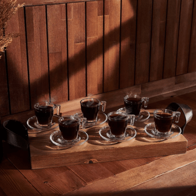 Pasabahce "Casablanca" Mokka-/Espressotassen Set