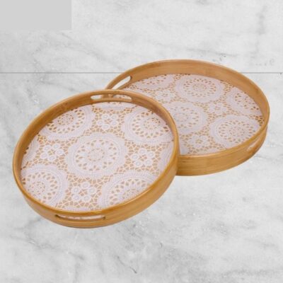 Mien "Dantel" Bambus Tablett Set
