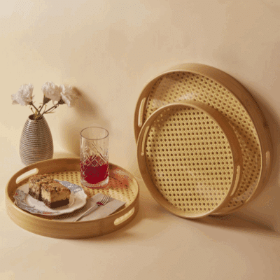 Mien "Hazeren" Bambus Tablett Set