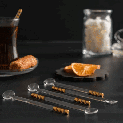 "Tea Time" Teelöffel aus Glas