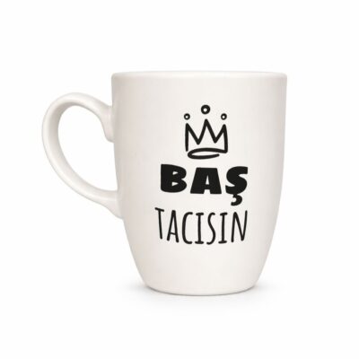 Handgefertigte Motivtasse “Bas Tacisin”