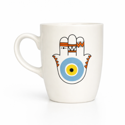 Handgefertigte Motivtasse "Fatima´s Hand"