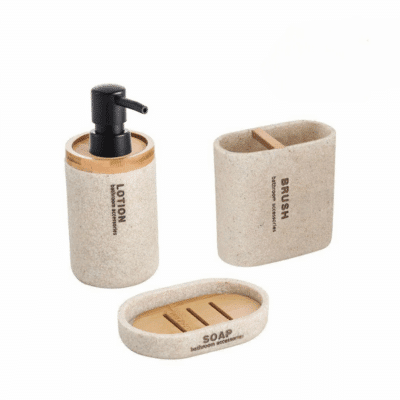 "Marble" Seifenspender Set