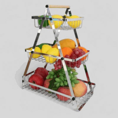 Etagere 3 Stöckig Silber