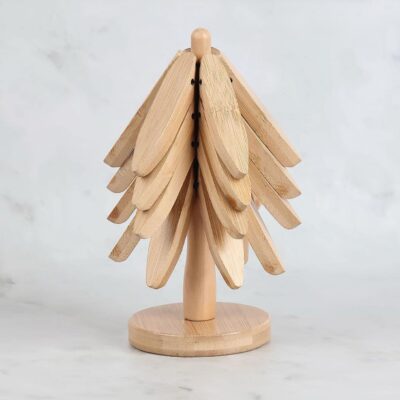 "Tree" Bambus Untersetzer-Set