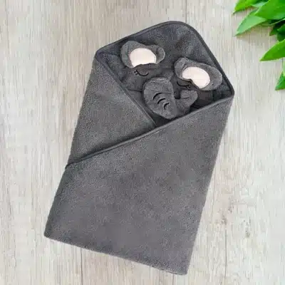 Baby Kapuzen-Badetuch "Elefant"