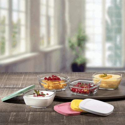 "Pudding" Aufbewahrungsschalen 4er Set