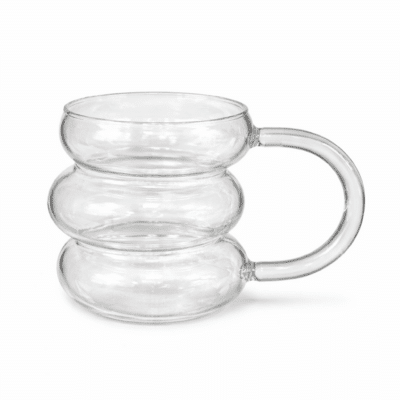 “Big” Glastasse mit Bubble Design