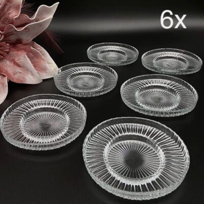 "Riva" Teeglas Unterteller 6er Set