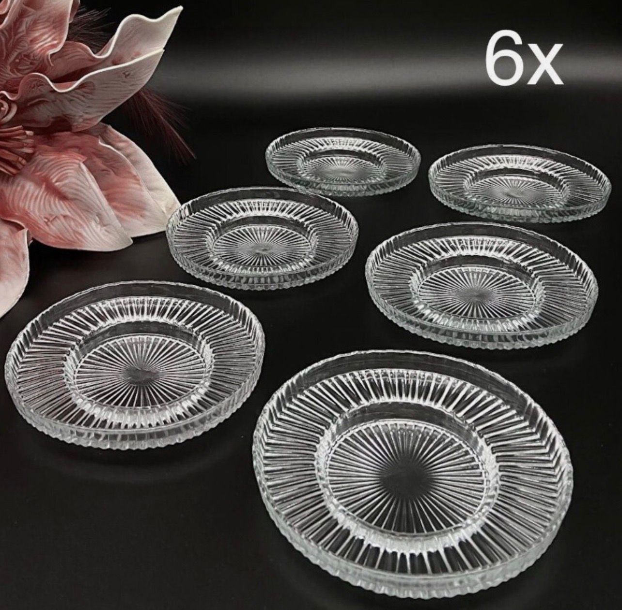 "Riva" Teeglas Unterteller 6er Set