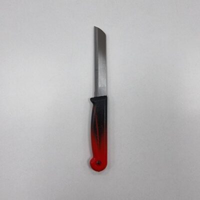 Solingen Obstmesser mit Sägeschliff Schwarz/Rot