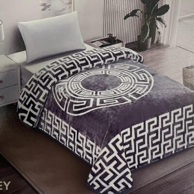 Wolldecke für Doppelbett Grau