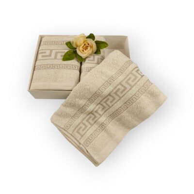 Handtuch Set 3 teilig Beige