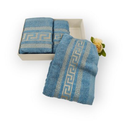 Handtuch Set 3 teilig Blau
