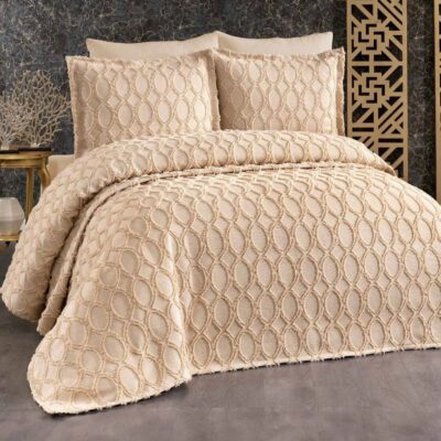 "Lisa" Tagesdecke Beige