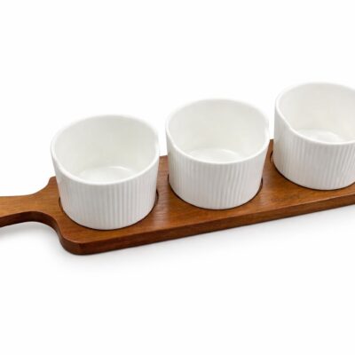 "Linens" Snack- und Dipschalen Set