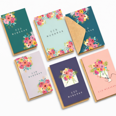 Eid Mubarak Grußkarte mit Umschlag