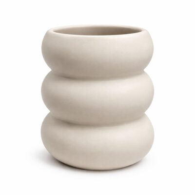 Bubble Becher - 2er Set Creme Matt