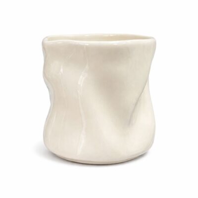 Wave Becher - 2er Set Creme