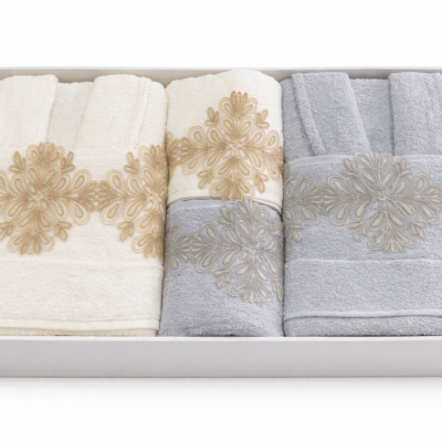 6-teiliges Handtuch- & Bademantel-Set