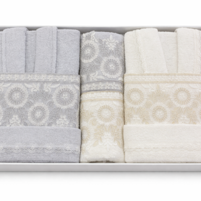 6-teiliges Handtuch- & Bademantel-Set