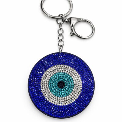 "Blaues Auge" Strass-Schlüsselanhänger