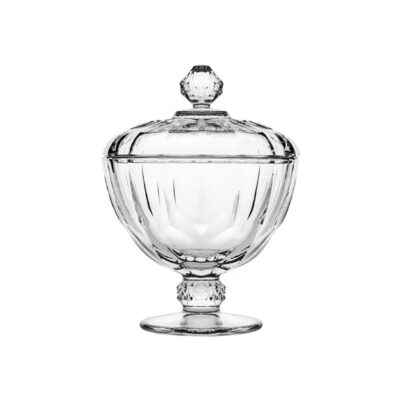 "Diamond" Bonboniere aus Glas mit Deckel