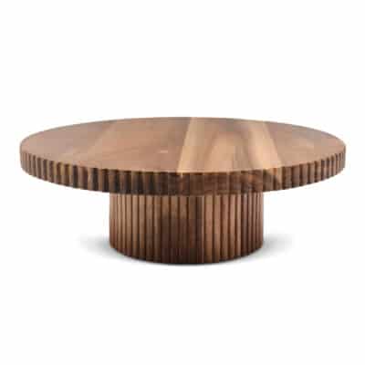"Linea" Akazienholz Servierplatte auf Fuß - 30cm
