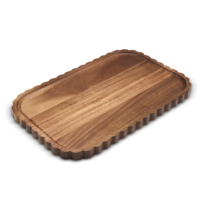 "Flori" Akazienholz Tablett - 39x25cm
