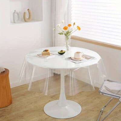 Vinyl-Tischdecke - Rund