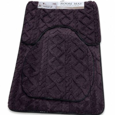 Badematten Set - 3 teilig Braun
