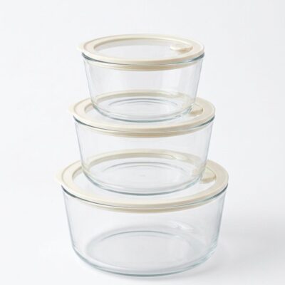 Premium Glas-Frischhaltedosen - Rund
