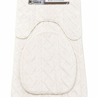 Badematten Set - 3 teilig Creme
