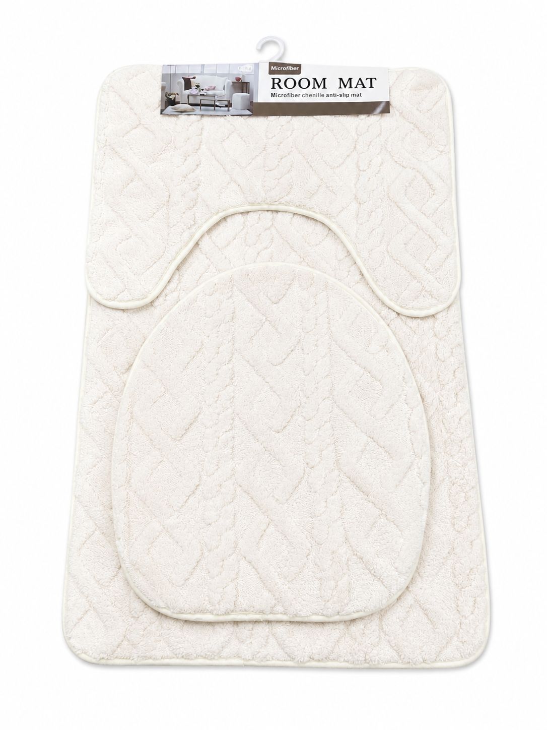 Badematten Set – 3 teilig Braun