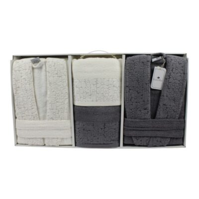 "Vera" Handtuch & Bademantel-Set - 6 teilig
