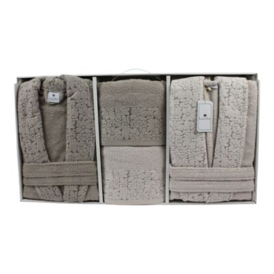 "Vera" Handtuch & Bademantel-Set - 6 teilig