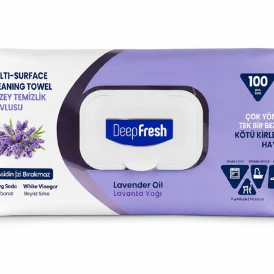 DeepFresh "Lavender Oil" Reinigungstücher – 100 Stück