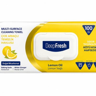 DeepFresh "Lemon Oil" Reinigungstücher – 100 Stück