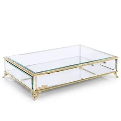 "Nature" Glasbox - Gold