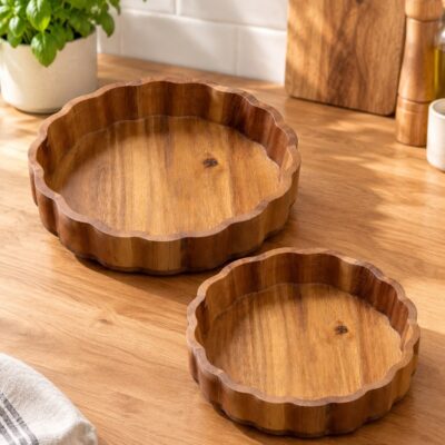 Akazienholz Schalen - 2er Set