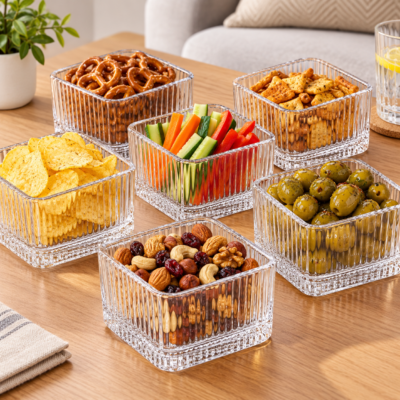 "Lines Kare" Glasschalen - 6er Set